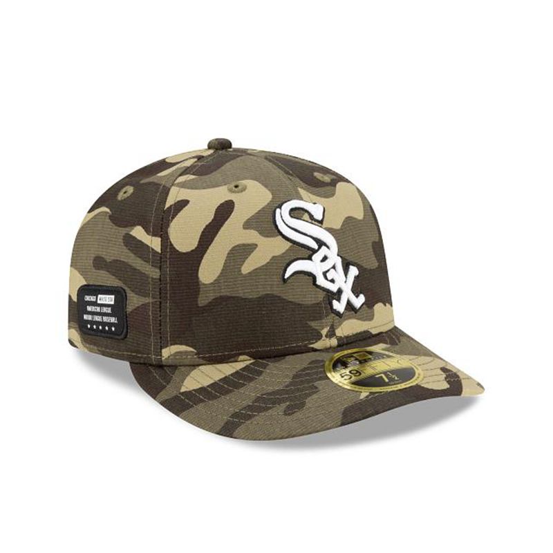 MLB Chicago White Sox Armed Forces Weekend Low Profile 59Fifty Fitted (UKD0973) - Green New Era Caps